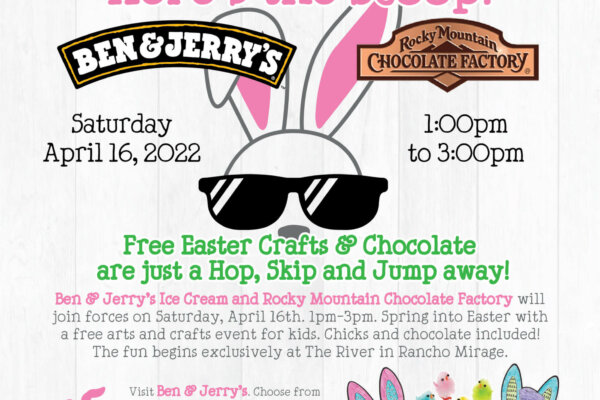 Here’s the Scoop: Free Easter Crafts & Chocolate are just a Hop, Skip and Jump away!