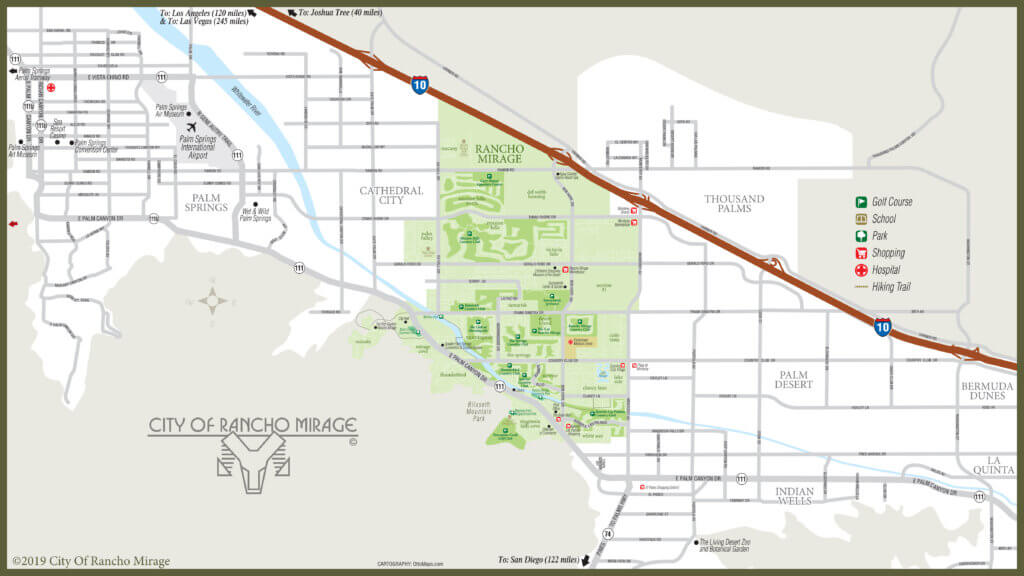 Map of Rancho Mirage - Rancho Mirage Chamber Of Commerce