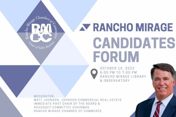 City of Rancho Mirage Candidates Forum Announced
