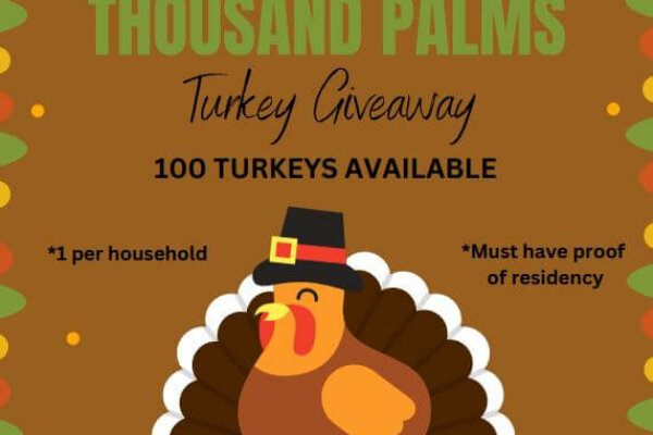 One Hundred Turkeys Available for Thousand Palms Families