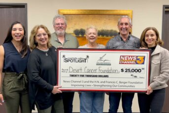 Grant Supports Cancer Care for Local Residents   H.N. and Frances C. Berger Foundation presents $25,000 to Desert Cancer Foundation
