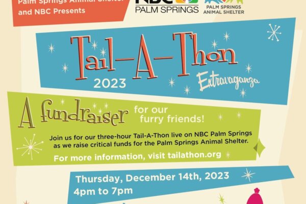 Save the Date: Palm Springs Animal Shelter Tail-A-Thon on December 14, 2023!