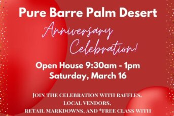 Pure Barre Palm Desert: Open House on March 16th!
