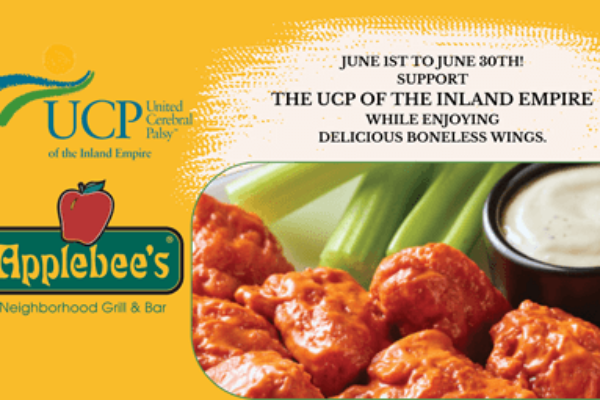 Support UCP of the Inland Empire with Applebee’s Fundraiser: Enjoy Boneless Wings for a Great Cause!