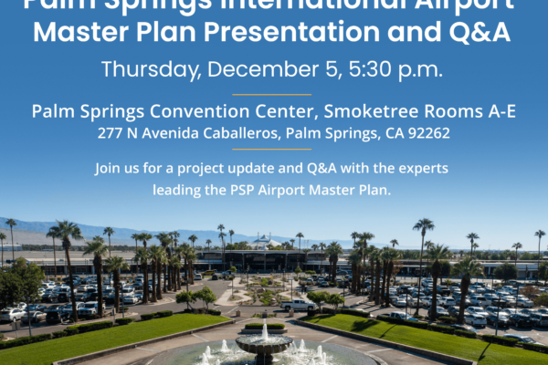 Your Airport, Your Voice: Join PSP's Master Plan Presentation and Q&A on Dec. 5!